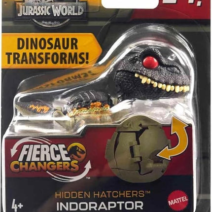 Jurassic World Fierce Changers Hidden Hatchers Dinosaur Transforms 2 in 1 (Indoraptor)