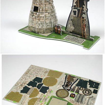 3D Puzzle Set of Korean Cultural Heritage - Easy Assembly, No Tools Needed - Decorative Models of Korean Landmarks (Set 2)
