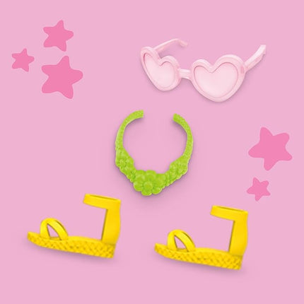 Play-Doh Barbie Flowers and Florals Accessory Pack, 4 Refill Pattern Sheets of Modeling Compound, 8 Fashion Accessories, Kids Arts and Crafts for Ages 5+