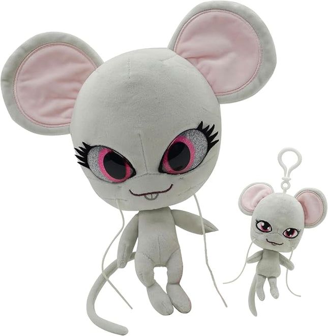 Miraculous Ladybug - Kwami Plush Kit, Mon Ami, 9-Inch Plush with Resin Eyes and Lifesize 5-Inch Stuffed Toy with Matching Backpack Keychain, Toys for Kids - Mullo