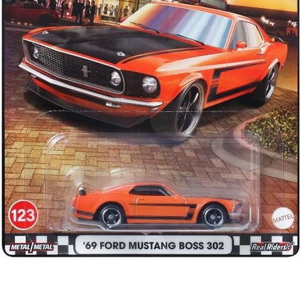Hot Wheels JBL20 Boulevard '69 Ford Mustang Boss 302 Vehicle Toy Minicar 3 Years Old Orange