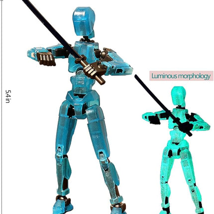 WEAREWE 13 Action Figures Se13 Action Figure Multi-Jointed Movable Toy for Kids(DIY Luminous)