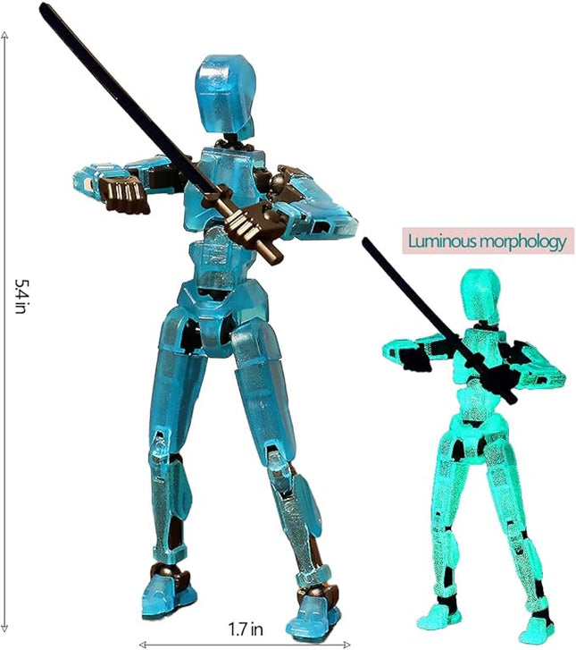 WEAREWE 13 Action Figures Se13 Action Figure Multi-Jointed Movable Toy for Kids(DIY Luminous)