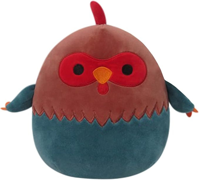 Squishmallows 8-Inch Reed Red and Blue Rooster - Little Ultrasoft Official Kelly Toy Plush
