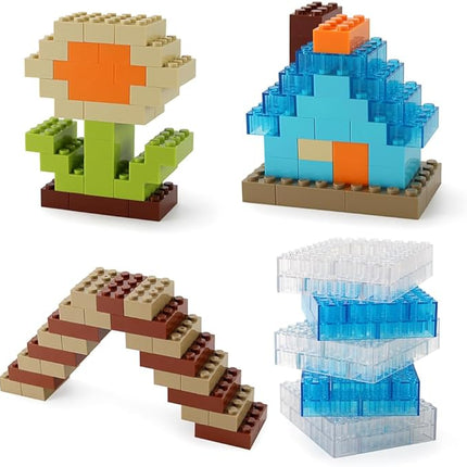 Feleph 2x4 Bricks 320 Pieces New Multicolored Classic Parts Building Creative Play Set Blocks Toy Accessories Compatible with 3001 Major 8 Color