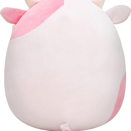 Squishmallows Original 14-Inch Reshma Light Pink Cow with Purple Bandana - Large Ultrasoft Official Jazwares Plush