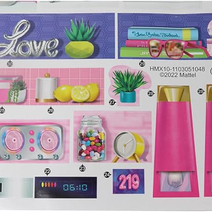 Replacement Parts for Barbie Doll Dreamhouse Doll House Playset HMX10 - Replacement Set of Labels - Stickers