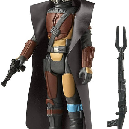 STAR WARS Retro Collection The Mandalorian Toy 3.75-Inch-Scale Collectible Action Figure with Accessories, Toys for Kids Ages 4 and Up