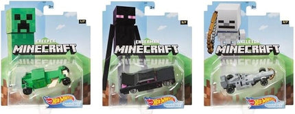 Hot Wheels 2020 1:64 Gaming Characters Cars Minecraft Complete Set of 7