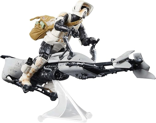 STAR WARS The Vintage Collection Speeder Bike, Scout Trooper & Grogu, The Mandalorian 3.75-Inch Vehicle & Action Figures, Ages 4 and Up