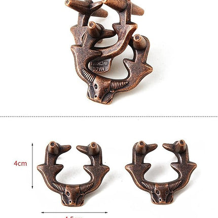 VolksRose 6pcs Brain Teaser Puzzles, Metal Wire Puzzles Set, Mind Smart Game IQ Challenge Puzzle Games, Educational IQ Test Unlock Interlocking Toy Lock Puzzles Gift for Adults Teenagers