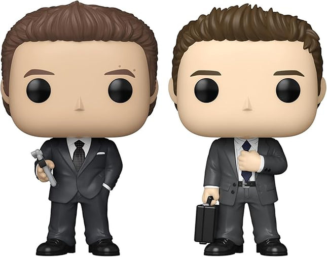 Funko Pop Television: Suits - Harvey and Michael, 2-Pack - Collectable Vinyl Figure - Gift Idea - Official Merchandise - Toys for Kids & Adults - Drama Fans - Model Figure for Collectors