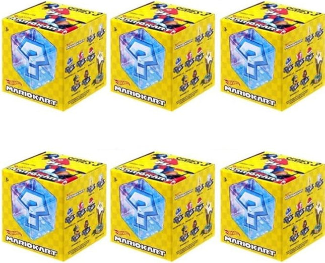 Hot Wheels Mario Kart Series 3 Blind Box Pack of 6 – Die‑Cast Mystery Vehicles Ages 3+