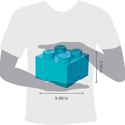 Room Copenhagen 40030643 LEGO Storage Brick, 4 Knobs, Medium Azur