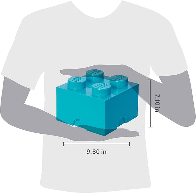 Room Copenhagen 40030643 LEGO Storage Brick, 4 Knobs, Medium Azur