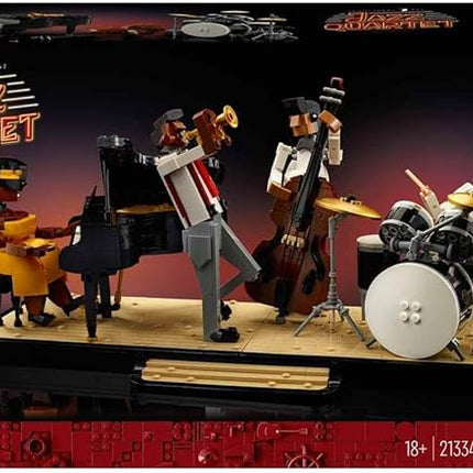 LEGO® Ideas Jazz Quartet 21334 Building Kit; Build-and-Display Model for Adults with a Passion for Music