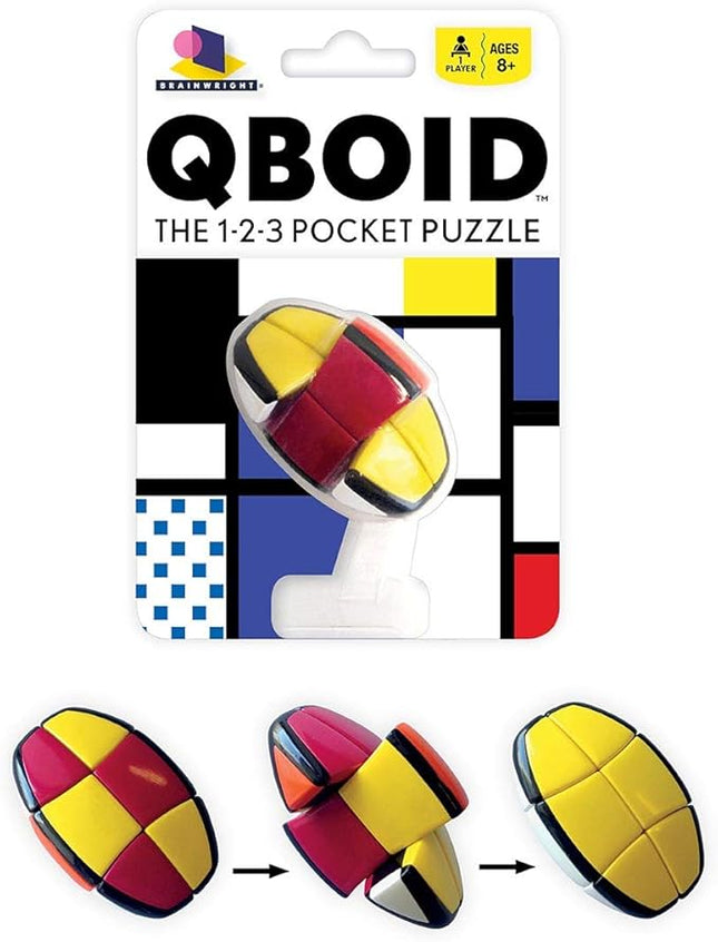 Brainwright - QBOID - The 1-2-3 Pocket Brain Teaser Fidget Puzzle