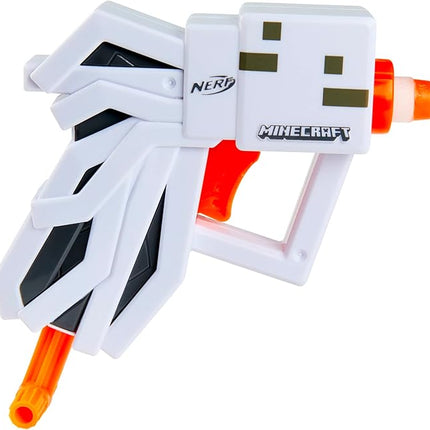 Nerf MicroShots Minecraft Ghast Mini Blaster, Includes 2 Official Elite Darts, Christmas Stocking Stuffers, Minecraft Ghast Mob Design