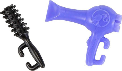 Barbie Careers Fashion Doll & Accessories, Salon Stylist with Purple Hair Wearing Removable Outfit with Tie-Dye Smock, Blow Dryer & Brush