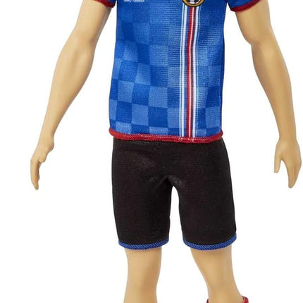 Barbie Careers Ken Fashion Doll & Accessory, Soccer Player with Cropped Hair, #10 Uniform, Tall Socks, Cleats & Ball