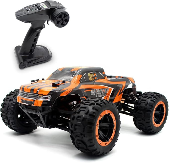 1:16 4X4 RTR Brushless Fast RC Cars for Adults, Max 42mph Hobby Electric Off-Road Racing Buggy, 4WD Offroad Remote Control Car with 2 Li-Po Batteries, Monster RC Truck for Boys