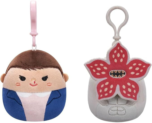 Squishmallows Original “Stranger Things” 3.5-Inch Eleven + Demogorgon 2-Pack - Official Jazwares Plush (Clips)