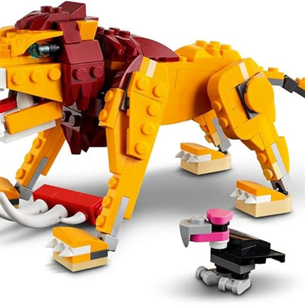 LEGO Creator 3in1 Wild Lion 31112 3in1 Toy Building Kit Featuring Animal Toys for Kids, New 2021 (224 Pieces)