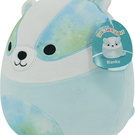 Squishmallows 12-Inch Banks Blue Badger - Medium-Sized Ultrasoft Official Kelly Toy Plush