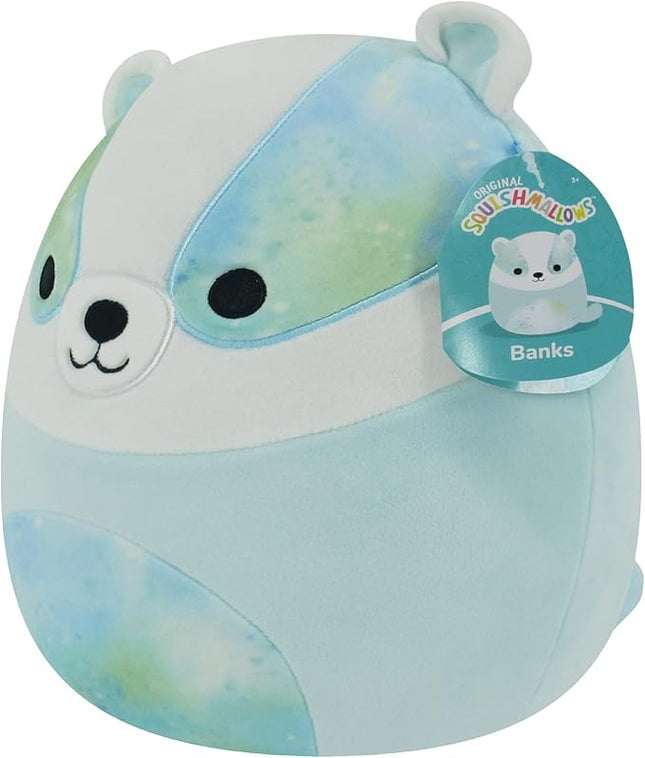 Squishmallows 12-Inch Banks Blue Badger - Medium-Sized Ultrasoft Official Kelly Toy Plush