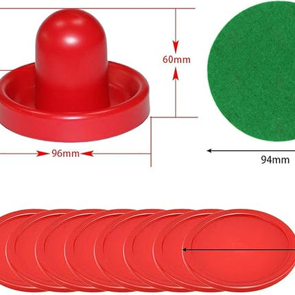 Generic Air Hockey Pushers and Air Hockey Pucks, Goal Handles Paddles for Adults and Kids Air Hockey Table Equipment for Game Tables