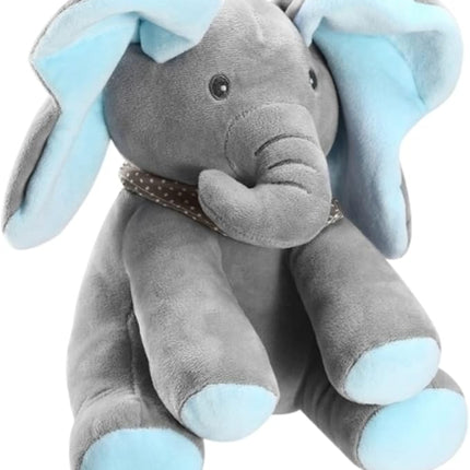 Snuffy The Elephant - Musical Peek-a-Boo Elephant Toy - Interactive Stuffed Baby Animal with Moving Ears for Baby - Hide and Seek Fun - Elephant Plush Baby Toy