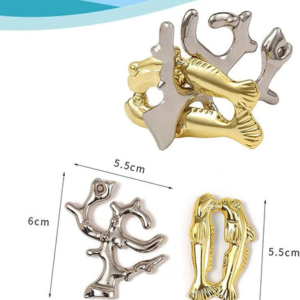 FantasyDay 6 Pcs Brain Teaser Puzzle,Metal Puzzle, Unlock Interlock IQ Test Game, Magic Trick Toy Gift for Kids and Adults