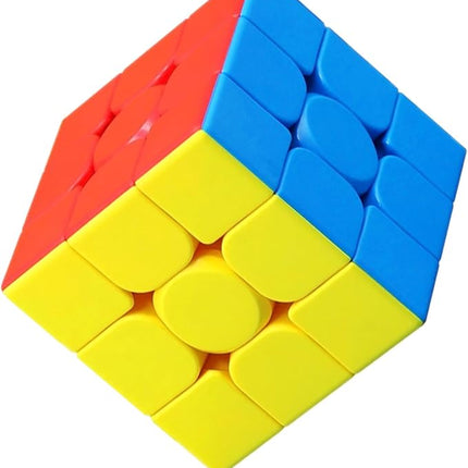 CFMOUR Speed Cube 3x3x3 - Moyu Meilong 3C, Stickerless Magic Cube 3x3, Fast Smooth Turning Vivid Colour 3D Puzzle Brain Toy Travel Games, Turns Quicker Than Original