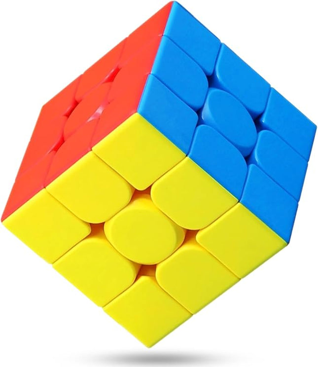 CFMOUR Speed Cube 3x3x3 - Moyu Meilong 3C, Stickerless Magic Cube 3x3, Fast Smooth Turning Vivid Colour 3D Puzzle Brain Toy Travel Games, Turns Quicker Than Original