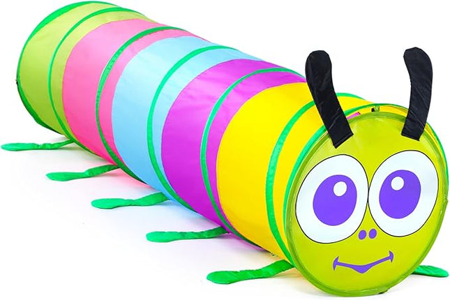 PigPigPen Kids Tunnel for Toddlers,Pop Up Play Tunnel Tent for Babies or Dogs, Indoor & Outdoor Toys for Kids Backyard Playset. (Colorful Modeling Play Tent)