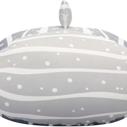 Squishmallows Original 12-Inch Sachie Grey Striped Shark Stackables - Official Jazwares Plush