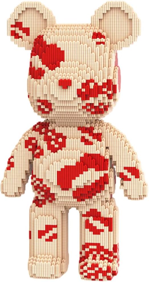 DAHONPA Animal Kiss Love Bear Micro Building Blocks Set with Storage Drawer (7220 Pieces), Gift for Adults and Kids