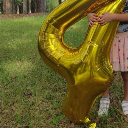 Smlpuame 40 inch Number Balloon 0-9 Gold Large Number 40 Balloons,Digital Balloons for Birthday Party Celebration Decorations Supplies, Helium Foil Number Balloons for Wedding Anniversary