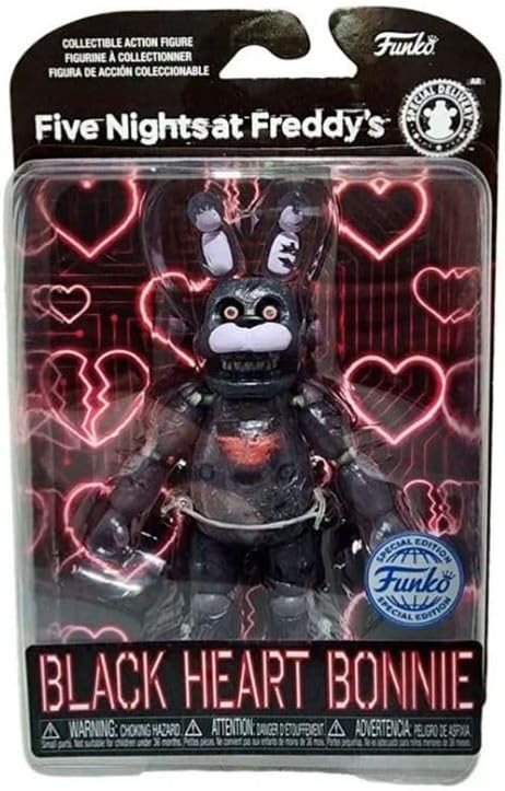Funko Action Figures: Five Nights at Freddy's - Black Heart Bonnie *Glow in The Dark* (Walmart Exclusive)