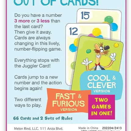 Melon Rind Jump 3, Math Game for Kids Learning Multiples of 3, Lively Card Game, a Fun Math Activity for Boosting Confidence, Quick and Easy Screenless Fun, Ages 7+