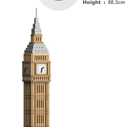 JEKCA Big Ben 01S | Architecture Plastic Building Blocks | Age 14+