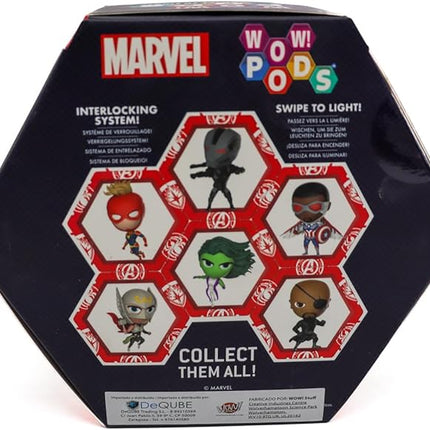 Wow! PODS Marvel Avengers Collection - Nick Fury | Superhero Toys Light-Up Bobble-Head Figure | Official Marvel Collectable Toys & Gifts | Number 207 in Series
