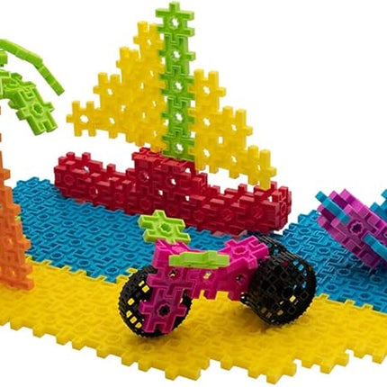 KADU DA Seaside Splash 226 Piece Set - STEM/STEAM Building + Construction Toy, for Open + Imaginative Play