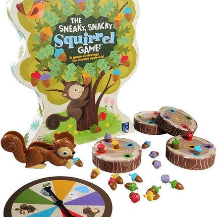 Educational Insights The Sneaky, Snacky Squirrel Game - Cute Preschool Board Games for Kids, Toddler Fine Motor Skills, Color Matching Kids Games and Fun Gifts for Girls & Boys Ages 3+