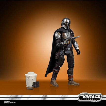 Star Wars The Vintage Collection Din Djarin (The Mandalorian) and The Child Toys, 9,5 cm-Scale Action Figures for Kids Ages 4 and Up