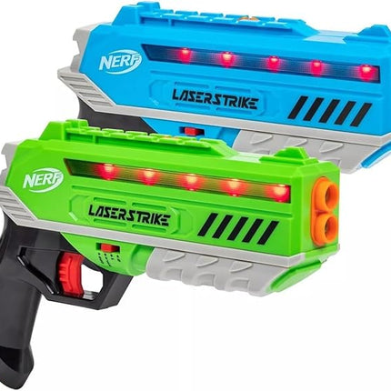 Nerf Laser Strike 2 Player Laser Tag Game Pack Complete with 2 300ft Range Blasters - Indoor or Outdoor Play Arcade Games