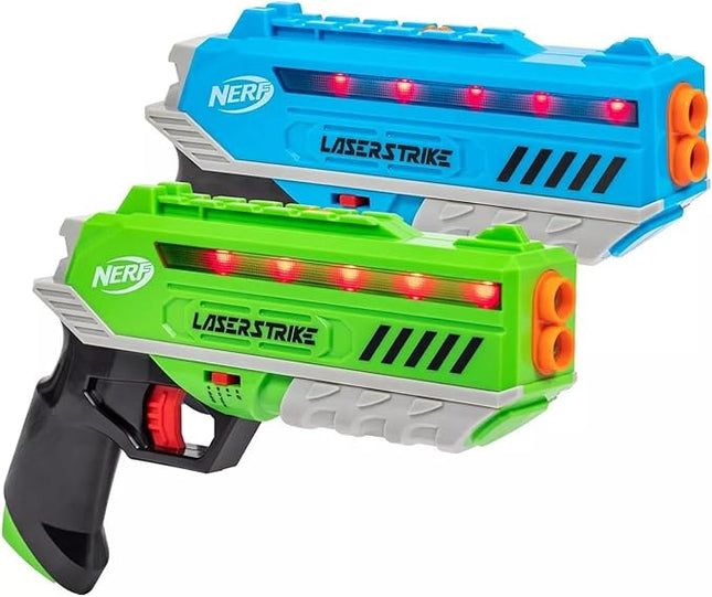 Nerf Laser Strike 2 Player Laser Tag Game Pack Complete with 2 300ft Range Blasters - Indoor or Outdoor Play Arcade Games