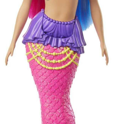 Barbie Dreamtopia Mermaid Doll with Pink & Blue Hair & Tail, Plus Tiara Accessory