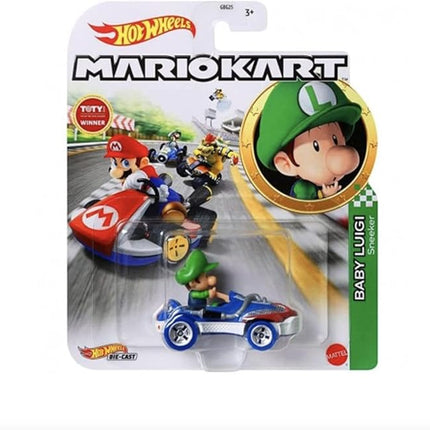 Hot Wheels Mario Kart Baby Luigi Sneeker