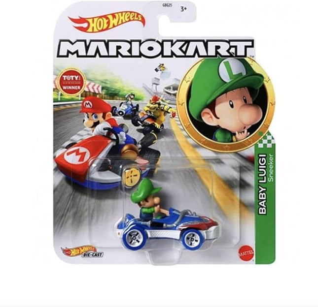 Hot Wheels Mario Kart Baby Luigi Sneeker
